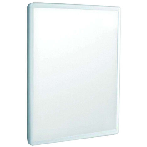 Specchio Bagno In Abs - mm.333x254x21 - colore bianco