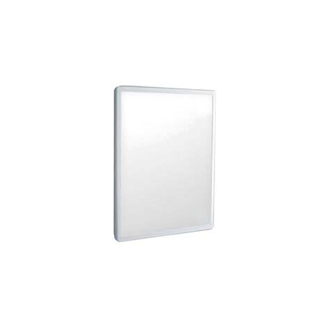 SPECCHIO BAGNO IN ABS  mm.333x254x21  colore bianco    AGLAIA