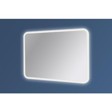Specchio bagno led 100x70 cm sabbiato