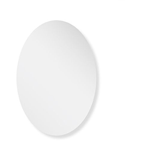 Specchio bagno ovale 45x65 cm a filo con installazione reversibile