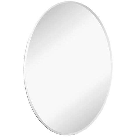 Specchio bagno ovale 55x85 cm reversibile con bisellatura 2,5 cm