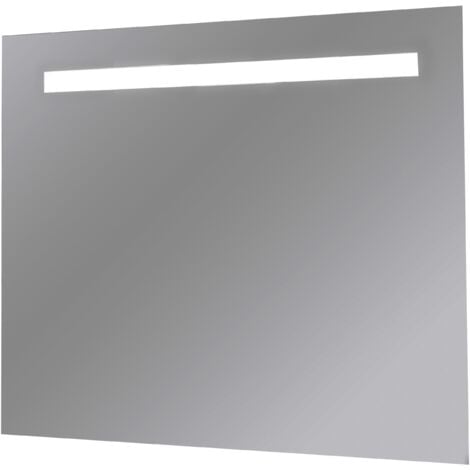 Specchio Bagno Retroilluminato con striscia led 80x60 Cm  Specchio senza antifog  Senza Kit Bluetooth  Senza accensio