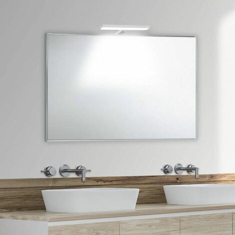 Specchio Bagno Smile Cm. 89X60 Larice Grigio - Iperceramica