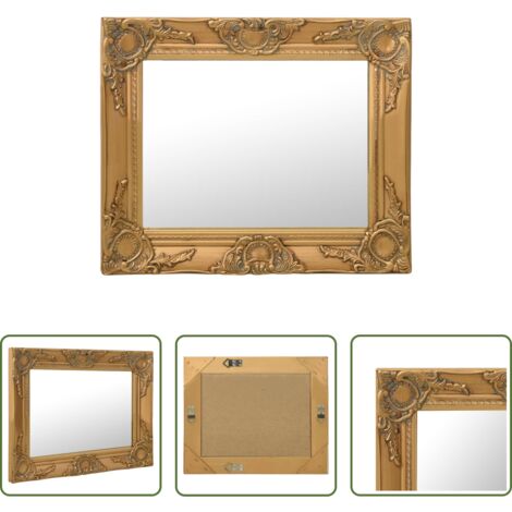 Specchio barocco -  Specchio da Parete Stile Barocco 50x40 cm Oro