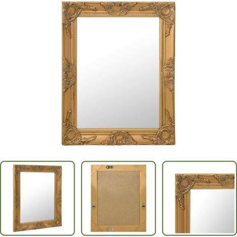 Specchio barocco -  Specchio da Parete Stile Barocco 50x60 cm Oro