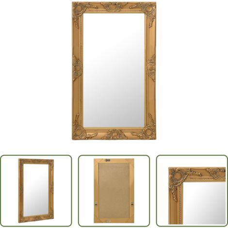 Specchio barocco -  Specchio da Parete Stile Barocco 50x80 cm Oro