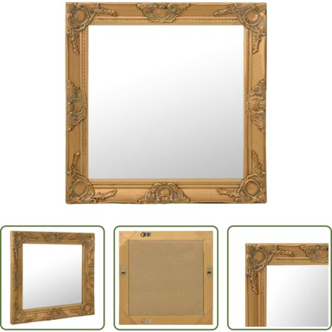 Specchio barocco -  Specchio da Parete Stile Barocco 60x60 cm Oro
