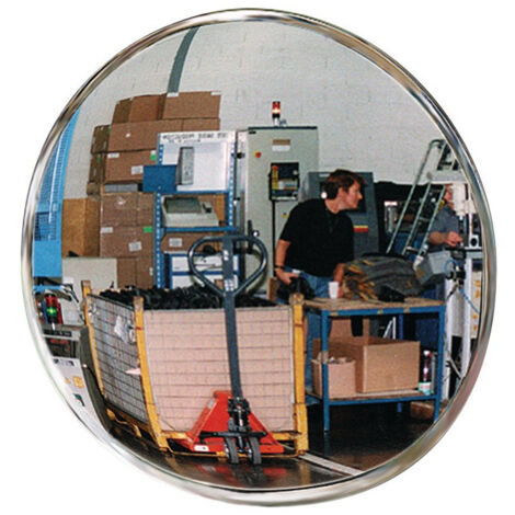 Specchio comando/sicurezza D.800mm posteriore nero con staffa 15m SPL