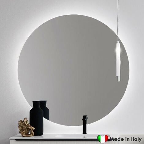 Molten - Specchio bagno 60x90cm retroilluminato led IP44 Made in Italy