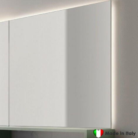 Specchio COMPAB Retroilluminato Led 70 x 75 cm - Made In Italy - Design Essenziale 13W Risparmio Energetico Classe A