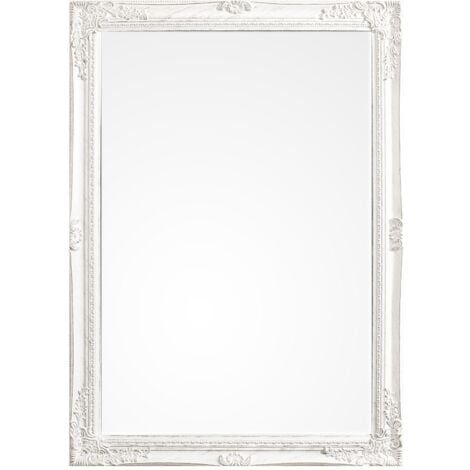 YES EVERYDAY Specchio con cornice bianca in legno "Miro" -72 X 102 cm