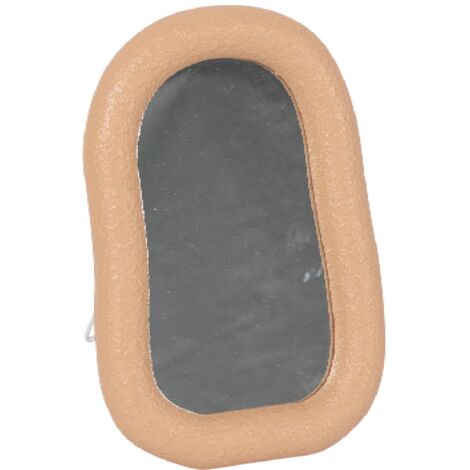 Specchio con cornice in mdf "Creamy" con supporto -17X26 h