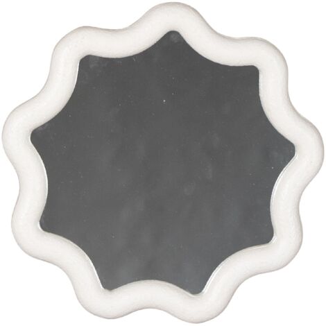 Specchio con cornice in mdf "Creamy" h 36x2x36 cm