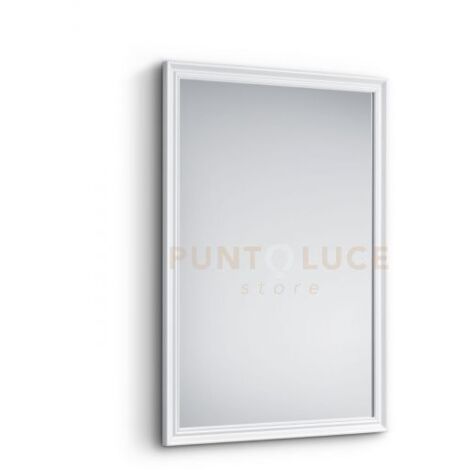 Specchio con Cornice Karina cm.50x70 colore Bianco