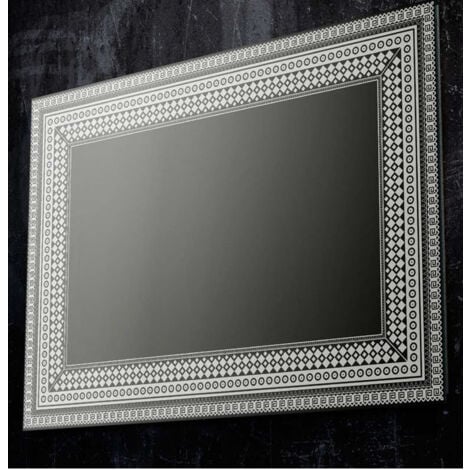 Americanflat Specchio Quadrato da Parete 60x60 cm con Cornice Nera -  Specchio da Parete Moderno per Bagno, Camera, Salotto - Specchio da Muro  Quadrato - Specchio con Cornice e Ganci Integrati 