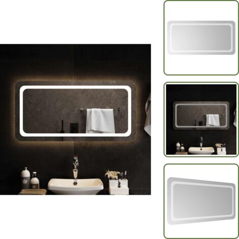 Specchio con luci LED - vidaXL Specchio da Bagno con Luci LED 100x50 cm - Specchio impermeabile