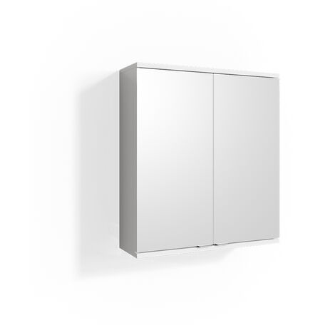 Specchio contenitore bagno Roy, Bianco, 60 x 68 cm, Vicco