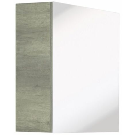 SPECCHIO CONTENITORE LxHxP 60x60x24,5 Olmo Bianco
