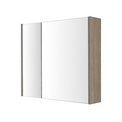 SPECCHIO CONTENITORE MONDO 80X16XH70CM ROVERE SCUR