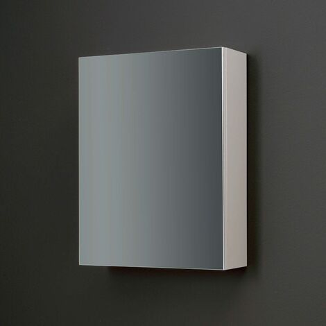 Specchio Contenitore Per Bagno Con Un'anta Bianco 45 Cm