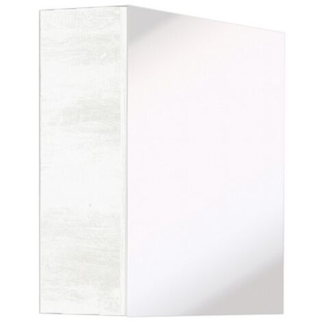 Specchio contenitore quadrato finitura bianco