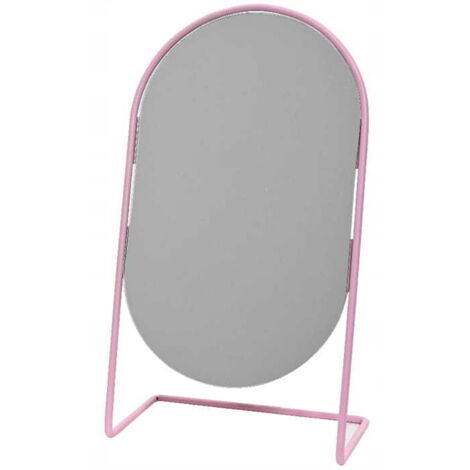 Specchio cosmetico 15,2x26cm Minimalista con bordo in metallo