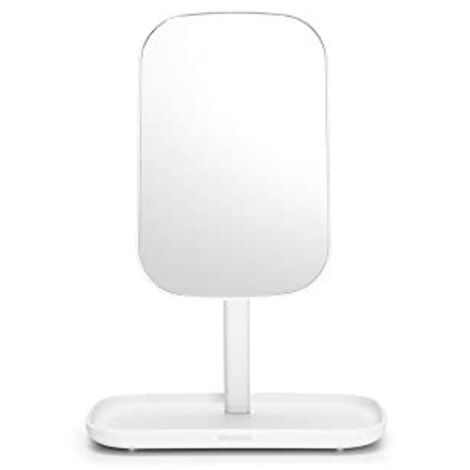 Specchio cosmetico Brabantia Renew bianco opaco 28,3 cm