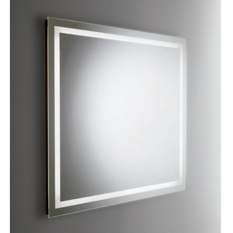 Specchio da Bagno 100x70 Rettangolare Reversibile con Retroilluminazione