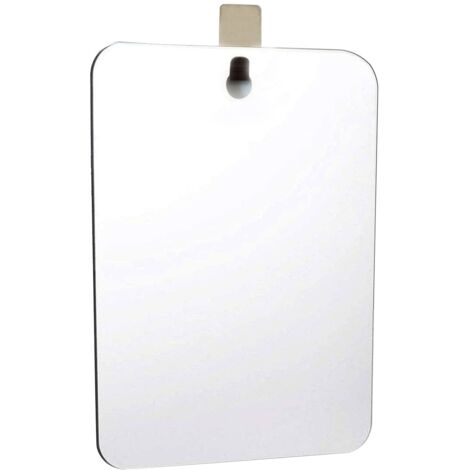 Specchio da bagno, 28 x 19 cm, argento