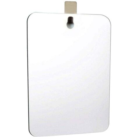Specchio da bagno, 28 x 19 cm, argento