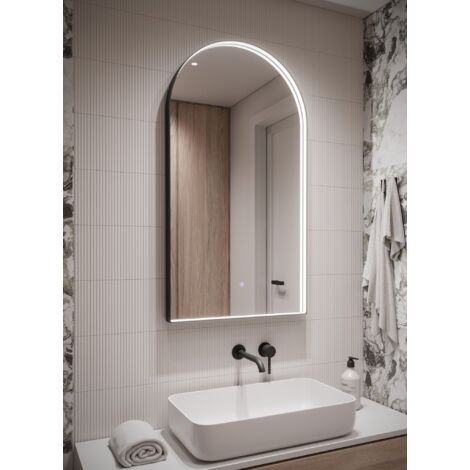 Specchio da bagno Aberdeen LED - 45 x 100 cm - Specchio da doccia