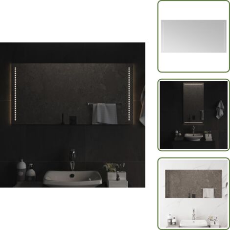 Specchio da bagno con LED - vidaXL Specchio da Bagno con Luci LED 50x100 cm -
