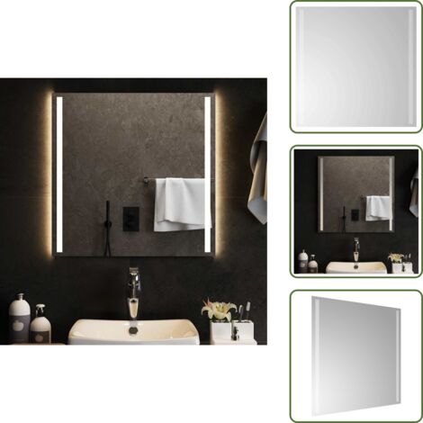 Specchio da bagno con LED - vidaXL Specchio da Bagno con Luci LED 60x60 cm - Specchio da bagno IP65