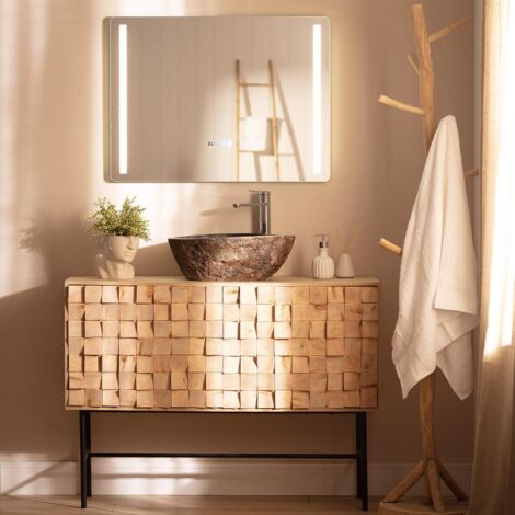 Specchio da Bagno con Luce LED e Antiappannamento 60x80 cm Big Similan  Selezionabile (Caldo-Naturale-Freddo)