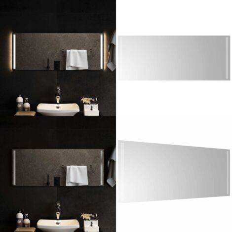 Specchio da Bagno con Luci LED 100x40 cm - Specchio da trucco - Specchio da bagno impermeabile