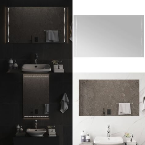 Specchio da Bagno con Luci LED 60x100 cm - Specchio da trucco - Specchio da bagno impermeabile