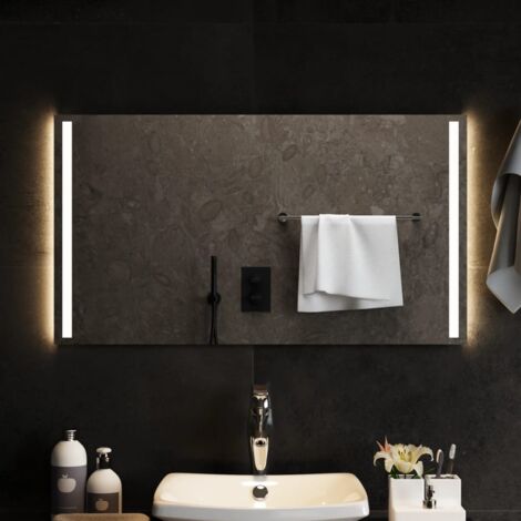 Specchio Da Bagno retroilluminato LED SMART (180x90cm) Retroiluminato con  illuminazione con Interruttore Freddo Bianco