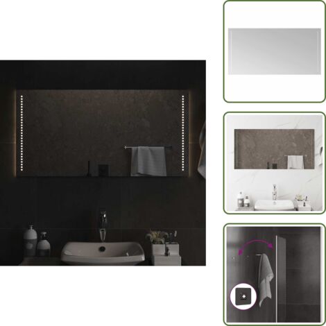 Specchio da bagno con luci LED - vidaXL Specchio da Bagno con Luci LED 100x50 cm -
