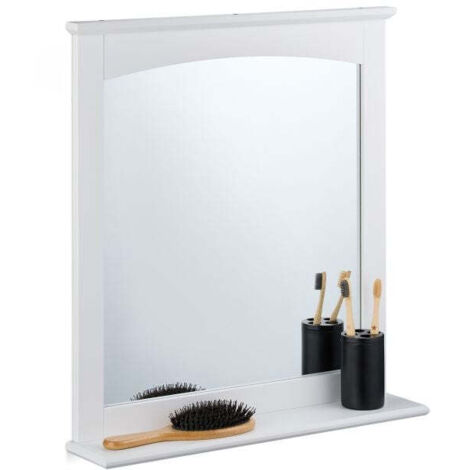 Specchio da bagno con mensola in mdf