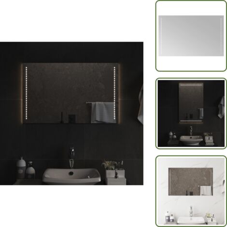 Specchio da bagno impermeabile - vidaXL Specchio da Bagno con Luci LED 50x80 cm - Specchio da parete