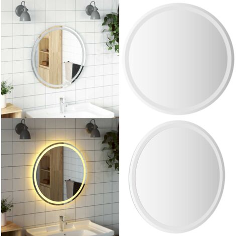 Specchio da Bagno LED 70 cm Rotondo - Specchio da bagno con luce - Specchio da bagno impermeabile
