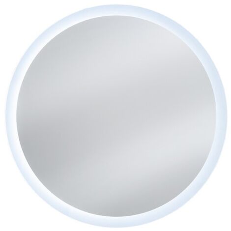 Specchio da bagno LED rotondo 80 cm senza cornice design