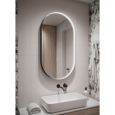 Specchio da bagno Malta LED - 45 x 80 cm - Specchio da doccia