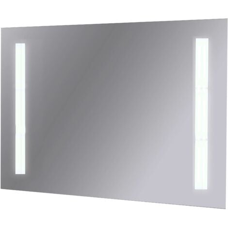 Specchio Da Bagno Retroilluminato a Led 100x70 Cm  Specchio senza antifog  Senza Kit Bluetooth  Senza accensione a sf