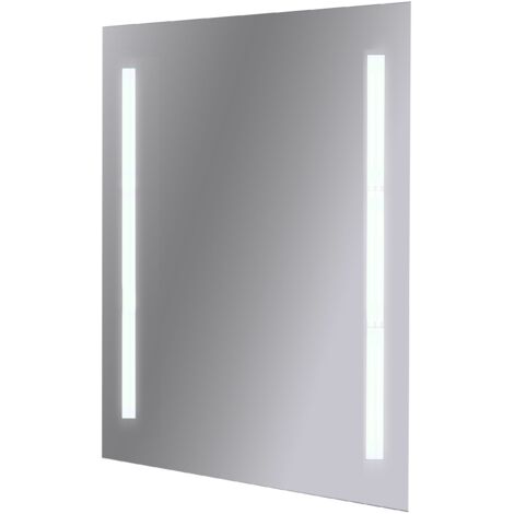 Specchio Da Bagno Retroilluminato a Led 80x60 Cm  Specchio ed antifog  Senza Kit Bluetooth  Senza accensione a sfioro