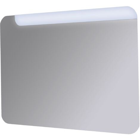 Specchio da Bagno Retroilluminato con taglio led 90x60 Cm  Specchio senza antifog  Senza Kit Bluetooth  Senza accensi