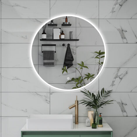 SPECCHIO DA BAGNO ROTONDO DA 100CM CON LED, ANTIAPPANNAMENTO, 3 TEMPERATURE COLORE
