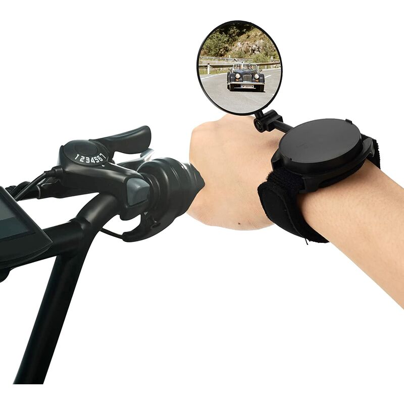 Specchio da bicicletta, girevole a 360°, specchio