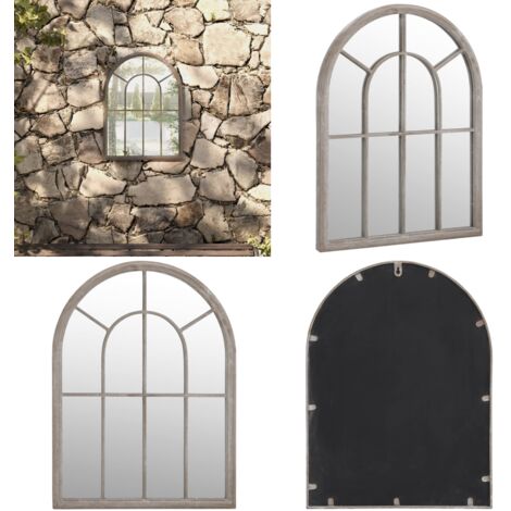 Specchio da Giardino Sabbia 60x45 cm in Ferro per Uso Esterno - Specchio in ferro - Specchio esterno