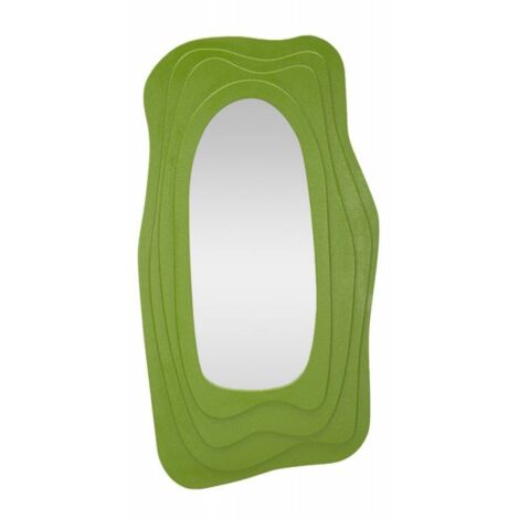 SPECCHIO DA MURO DAFNE VERDE CM 90X4X165